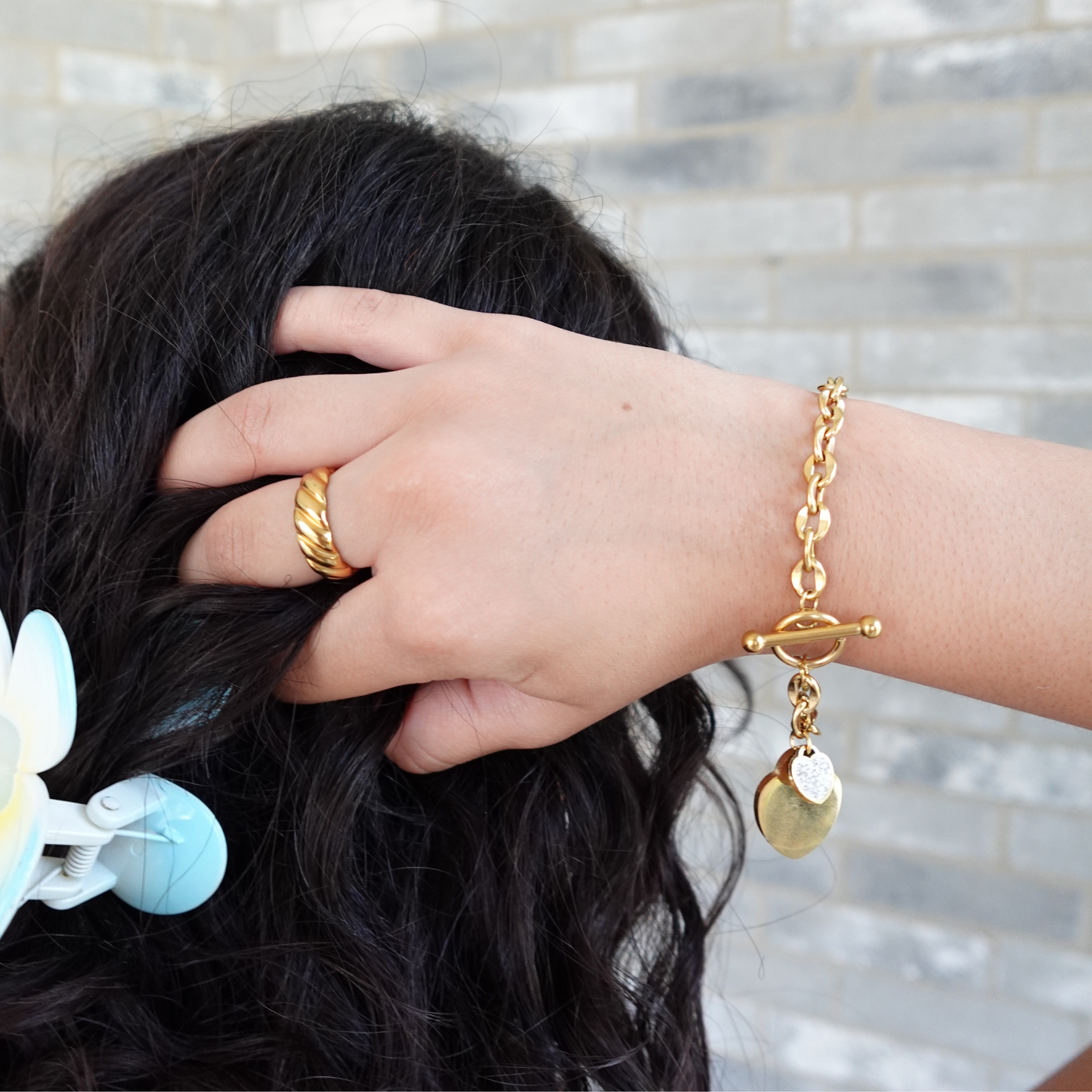 Chunky Heart Bracelet