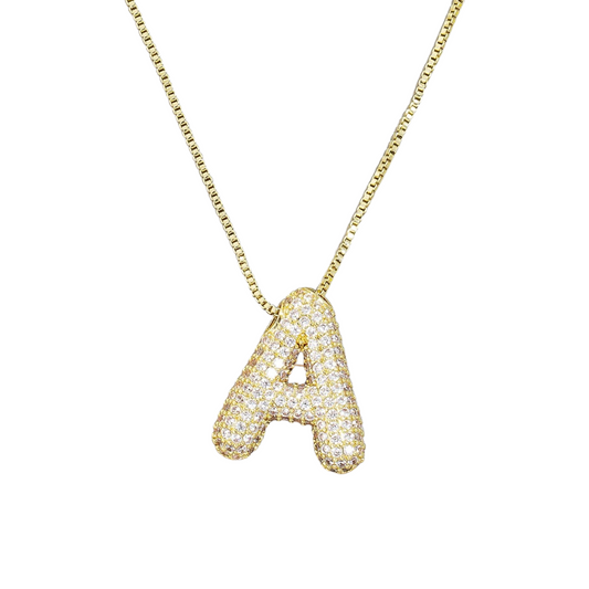 Jumbo Initial Gold Necklace