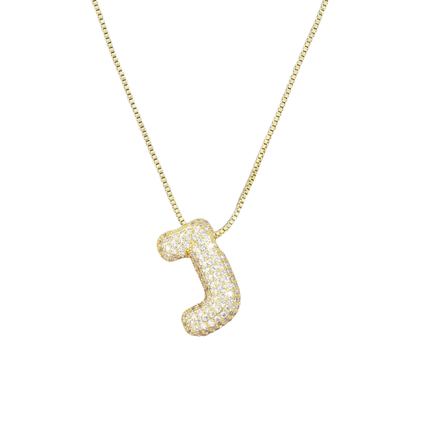 Jumbo Initial Gold Necklace