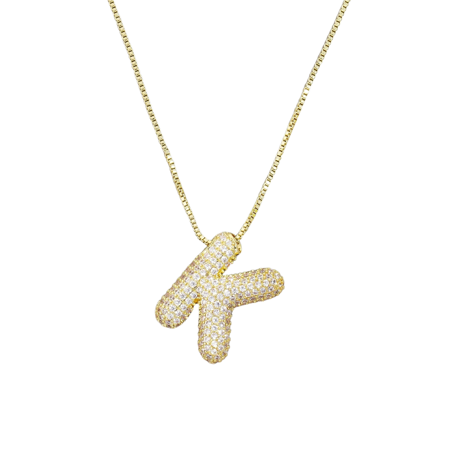 Jumbo Initial Gold Necklace