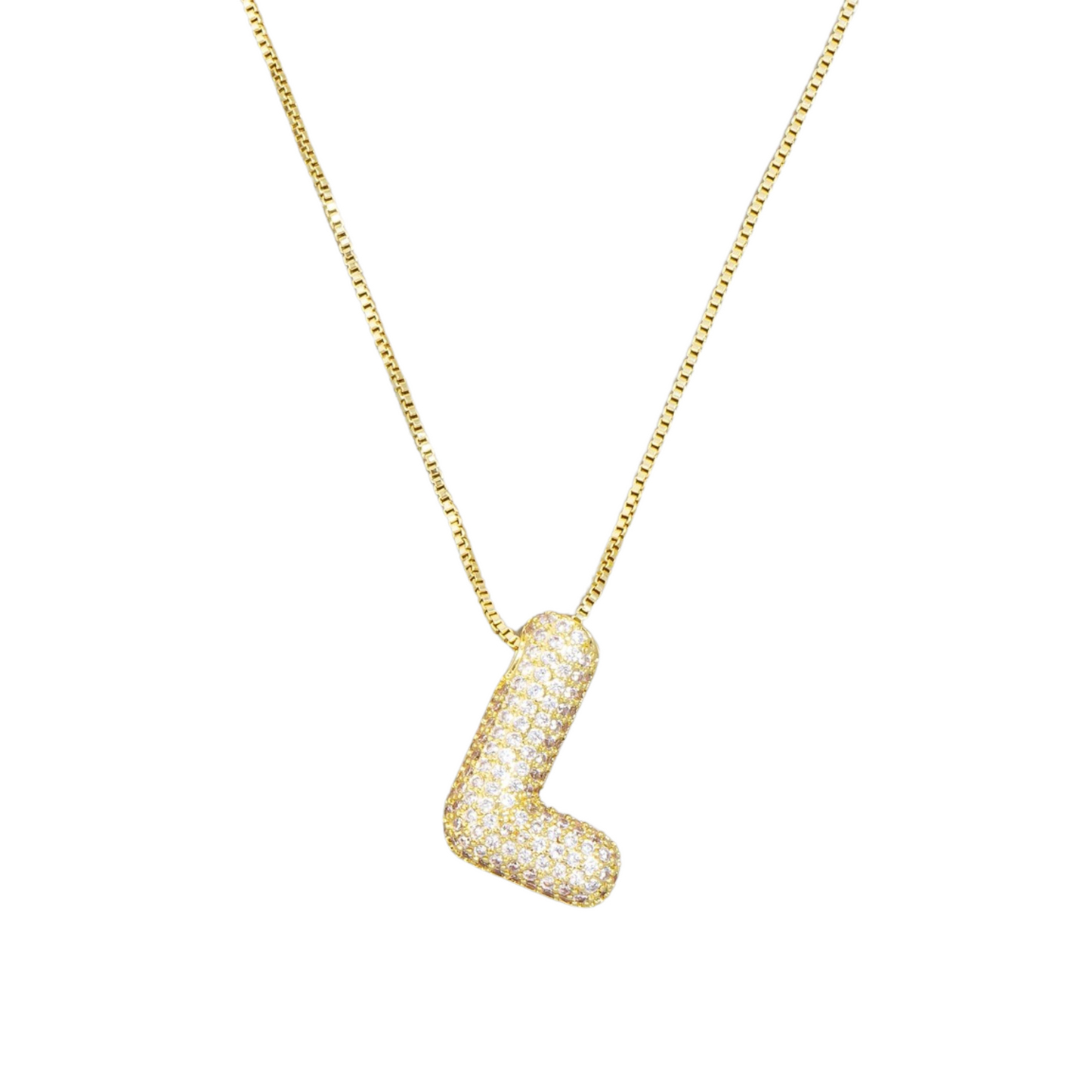 Jumbo Initial Gold Necklace