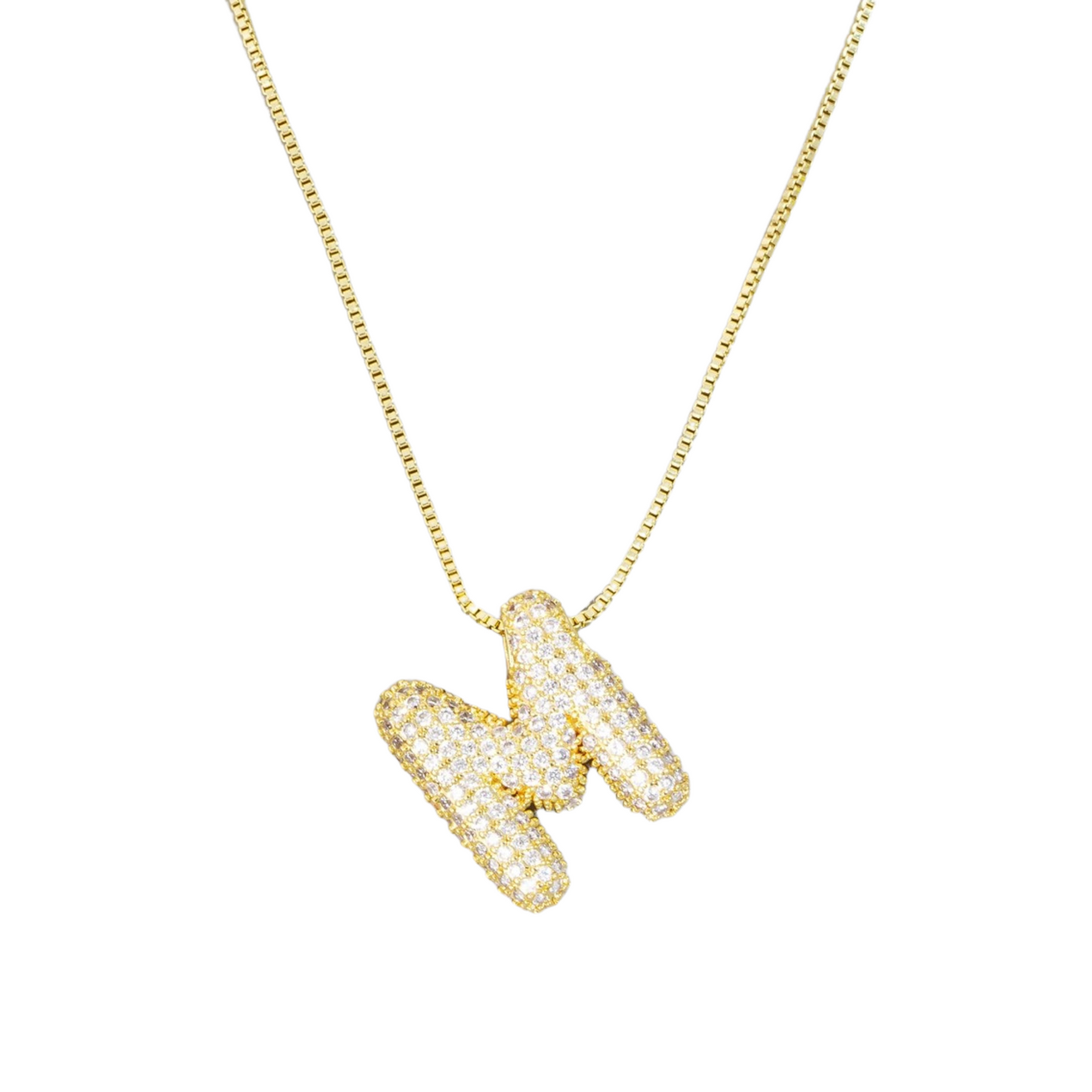 Jumbo Initial Gold Necklace