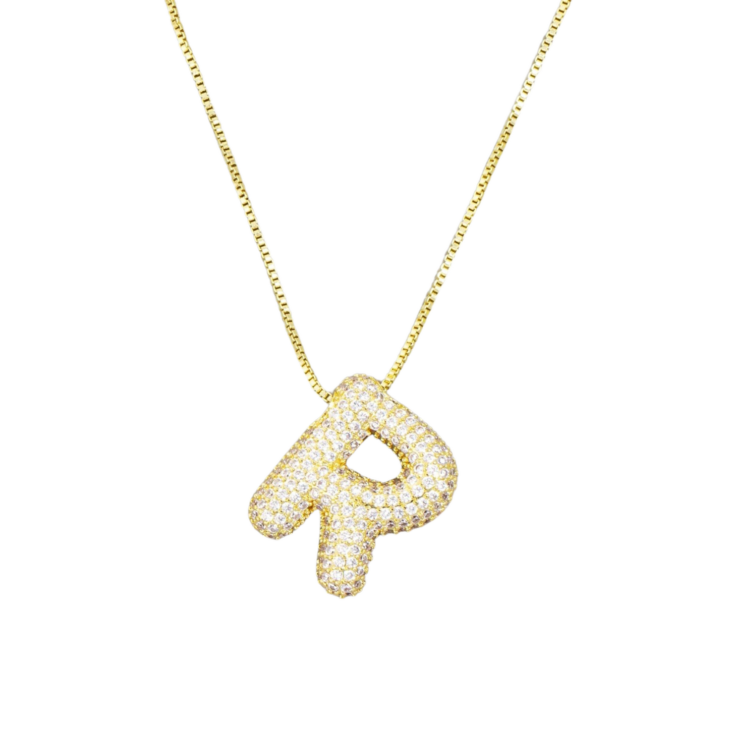 Jumbo Initial Gold Necklace