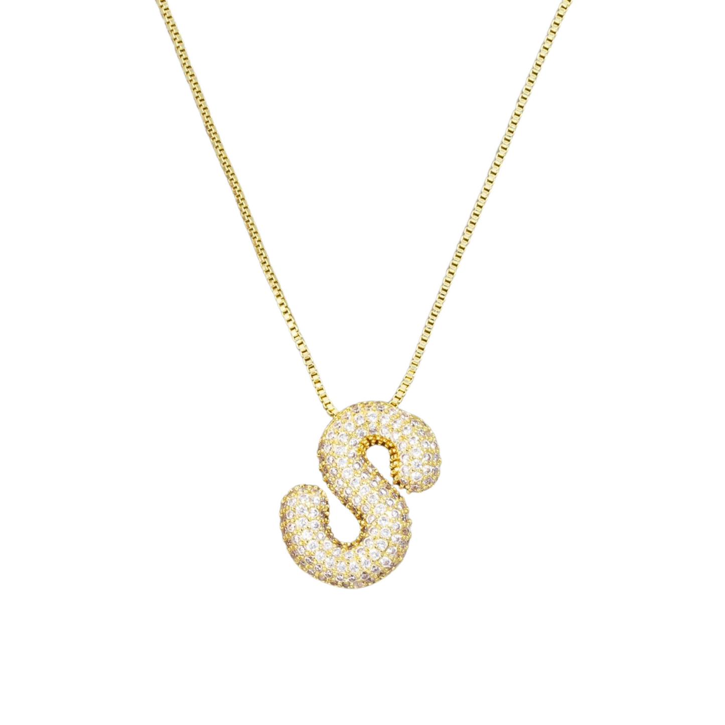 Jumbo Initial Gold Necklace