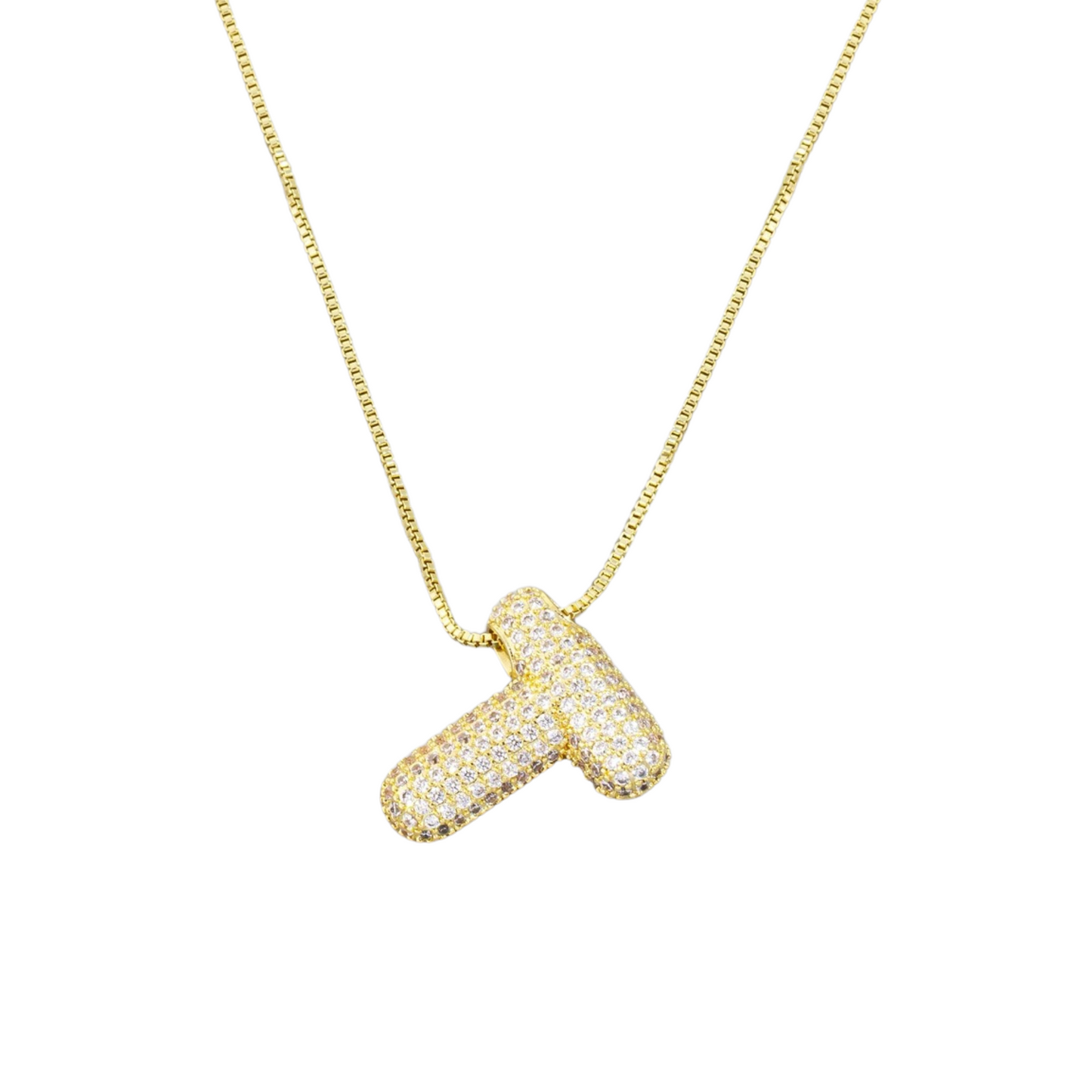 Jumbo Initial Gold Necklace