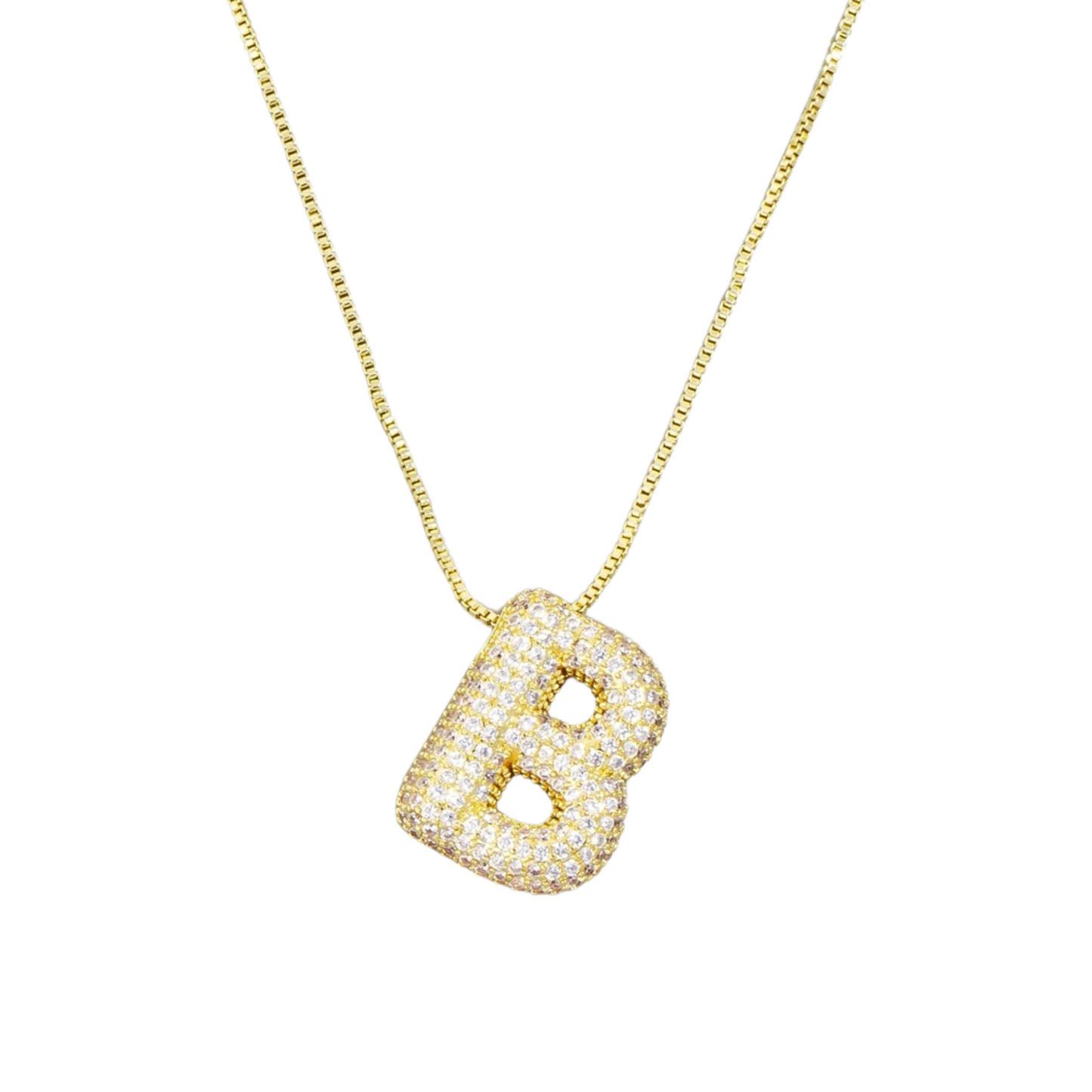 Jumbo Initial Gold Necklace