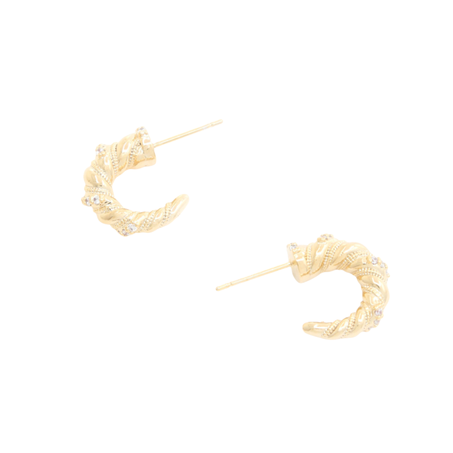 Twisted mini hoops