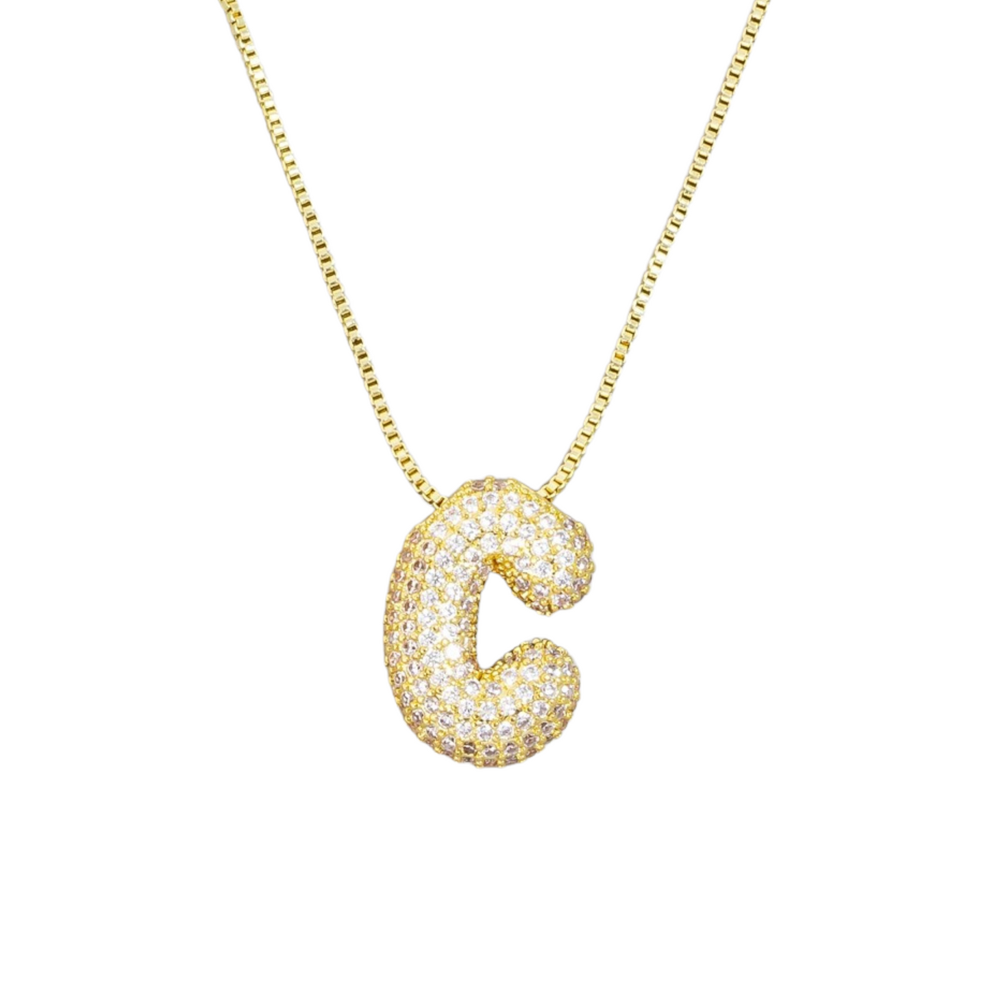 Jumbo Initial Gold Necklace