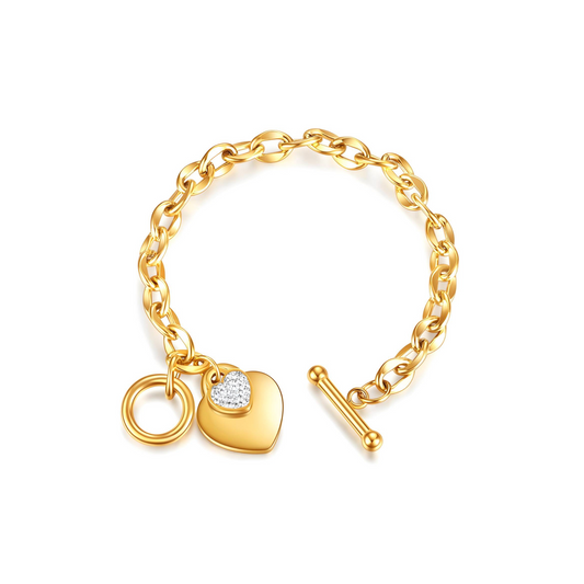 Chunky Heart Bracelet