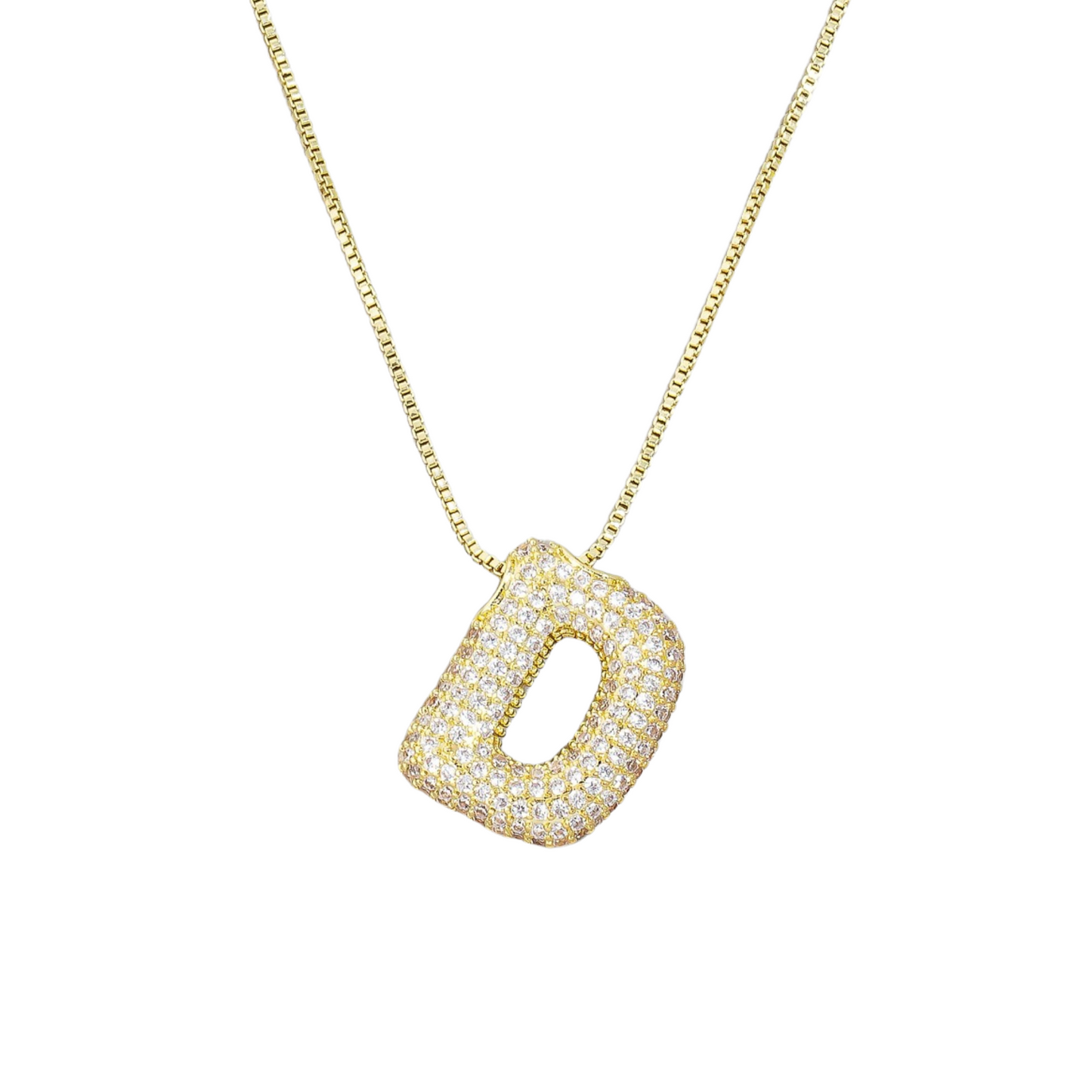 Jumbo Initial Gold Necklace