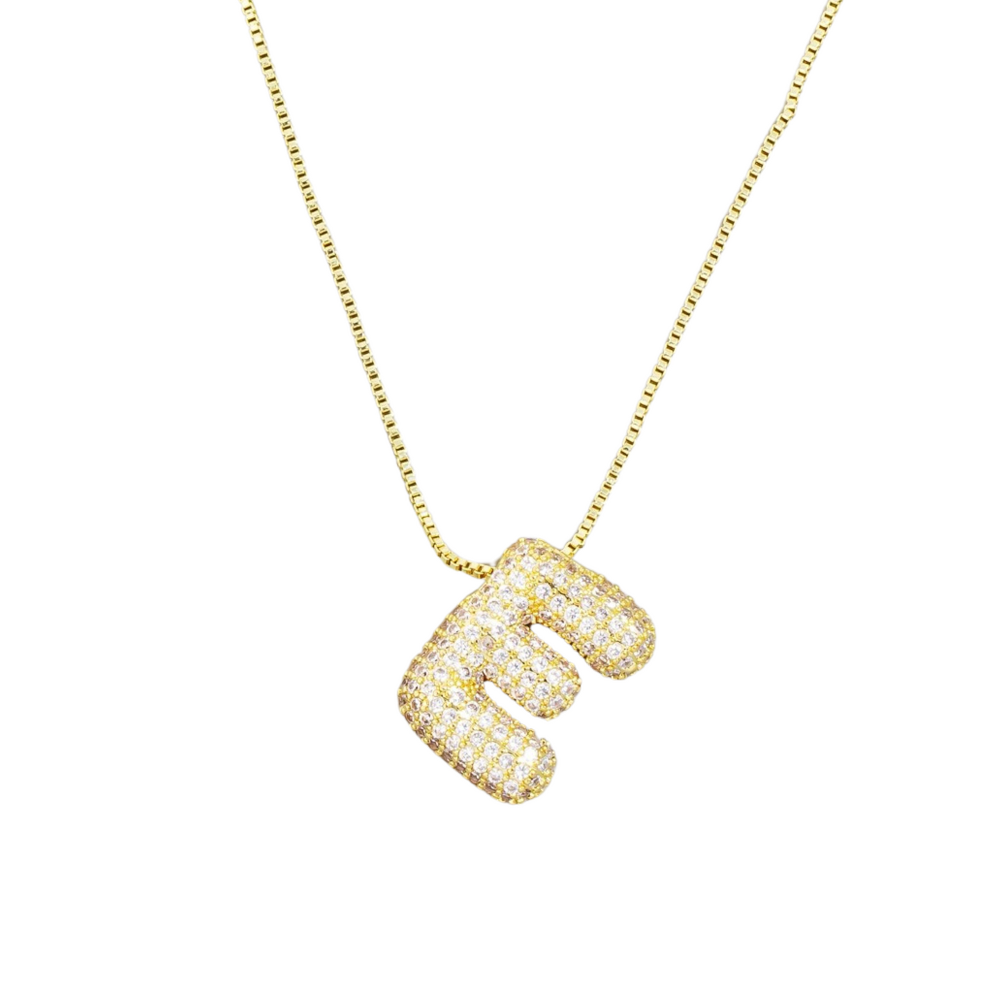 Jumbo Initial Gold Necklace