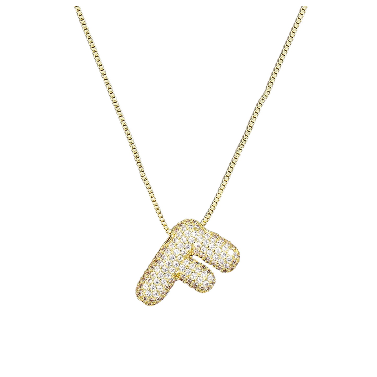 Jumbo Initial Gold Necklace