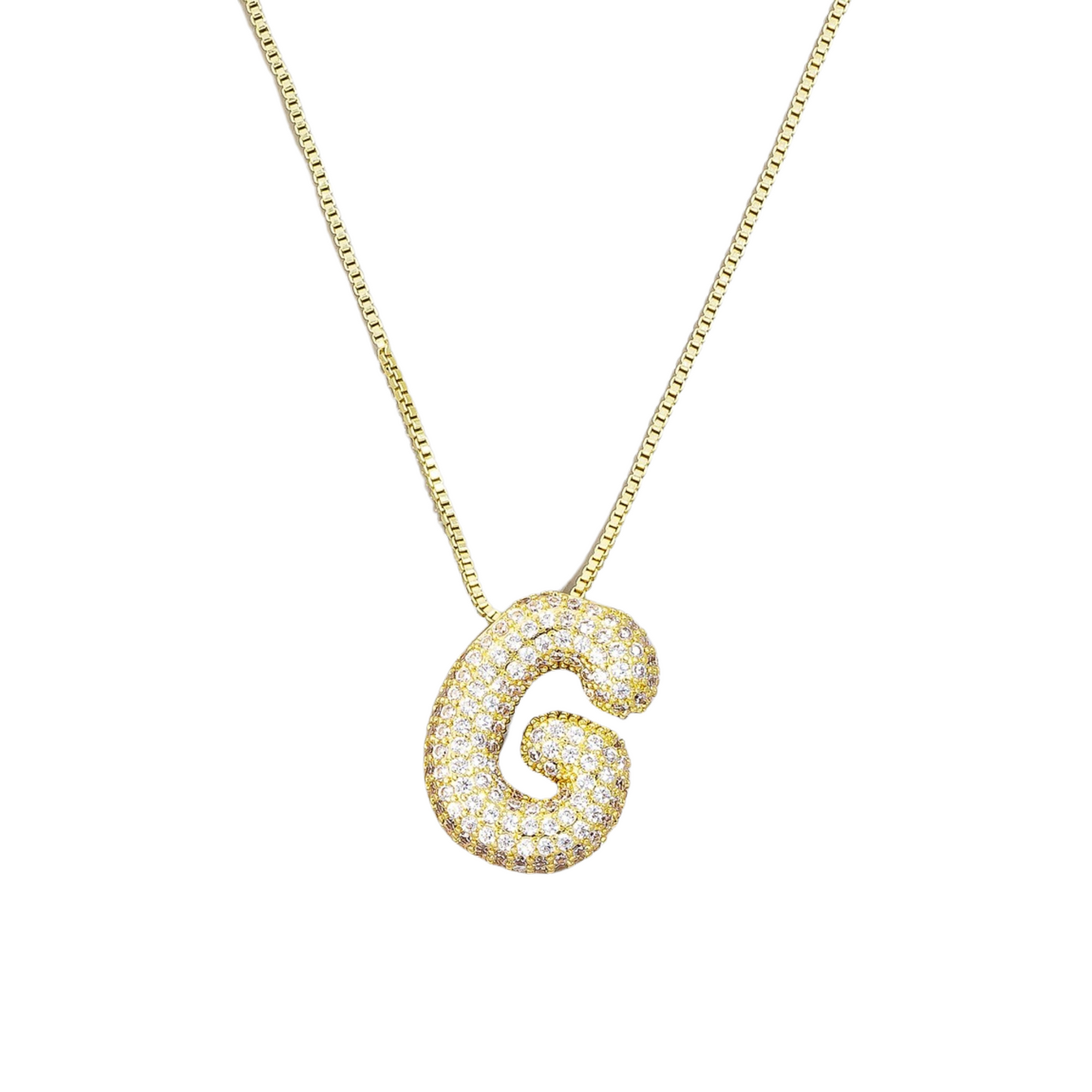 Jumbo Initial Gold Necklace