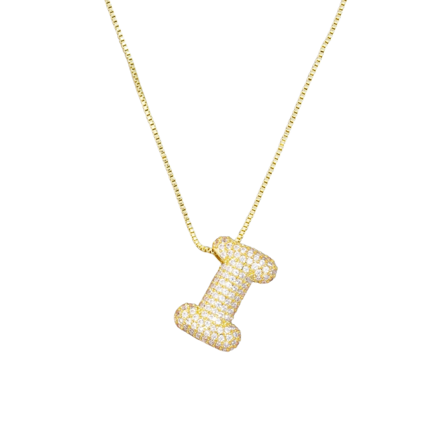 Jumbo Initial Gold Necklace